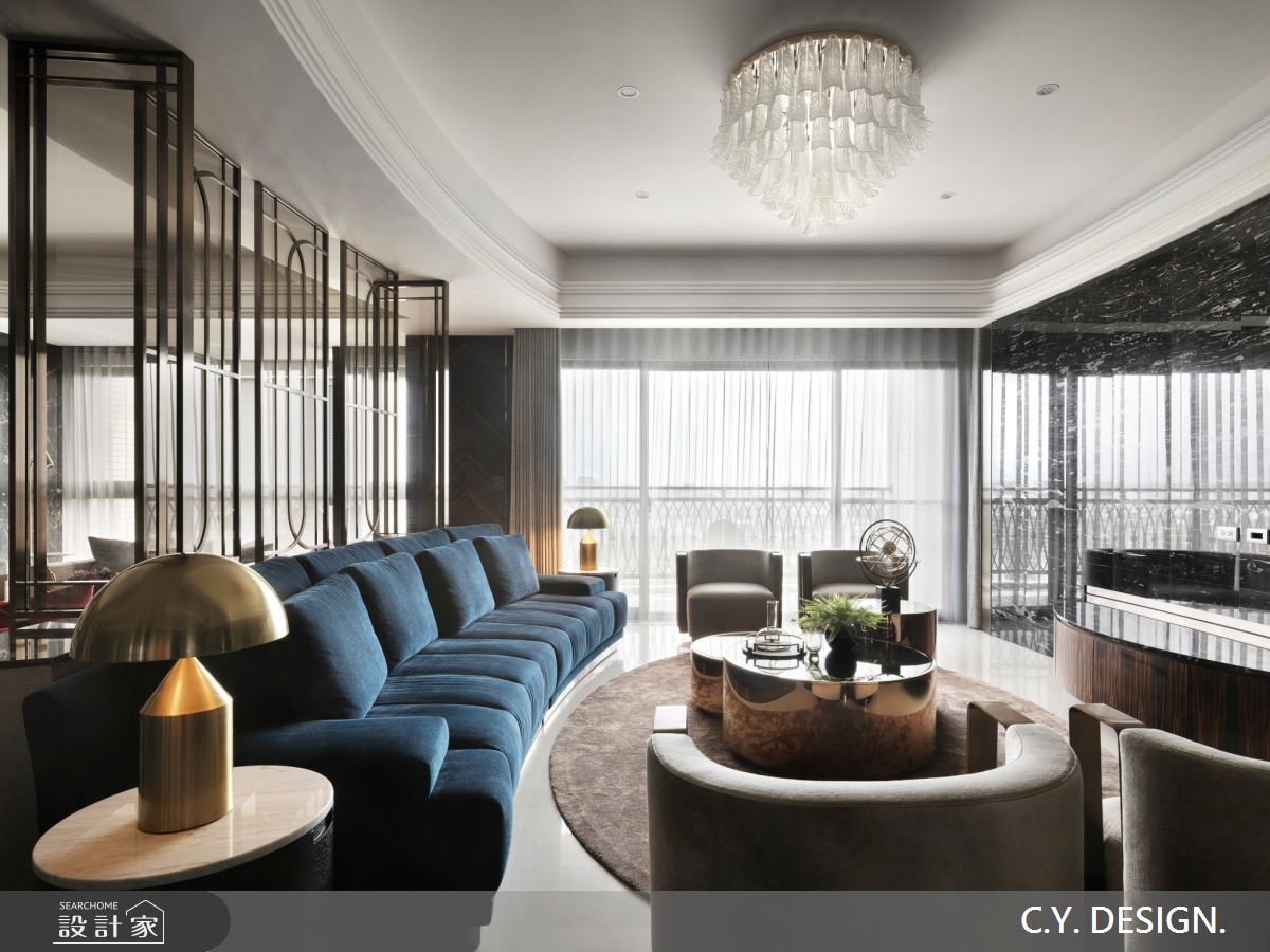 150坪中古屋(5~15年)＿奢華風客廳案例圖片＿講譯國際室內設計有限公司＿講譯_02之10