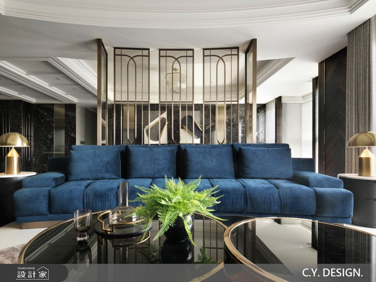 150坪中古屋(5~15年)＿奢華風客廳案例圖片＿講譯國際室內設計有限公司＿講譯_02之15