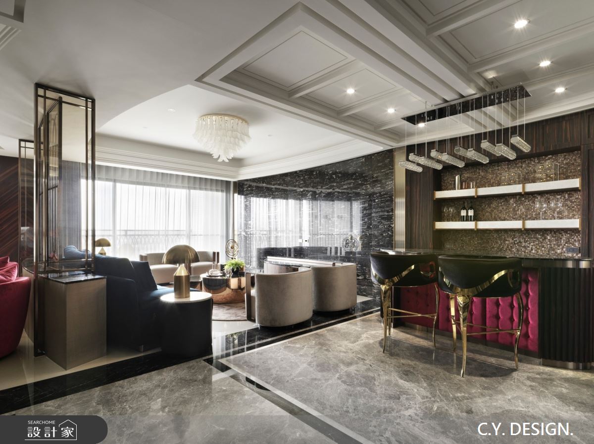 150坪中古屋(5~15年)＿奢華風吧檯案例圖片＿講譯國際室內設計有限公司＿講譯_02之17