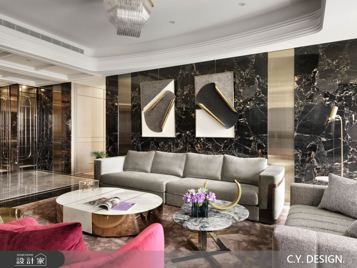 150坪中古屋(5~15年)＿奢華風客廳案例圖片＿講譯國際室內設計有限公司＿講譯_02之28