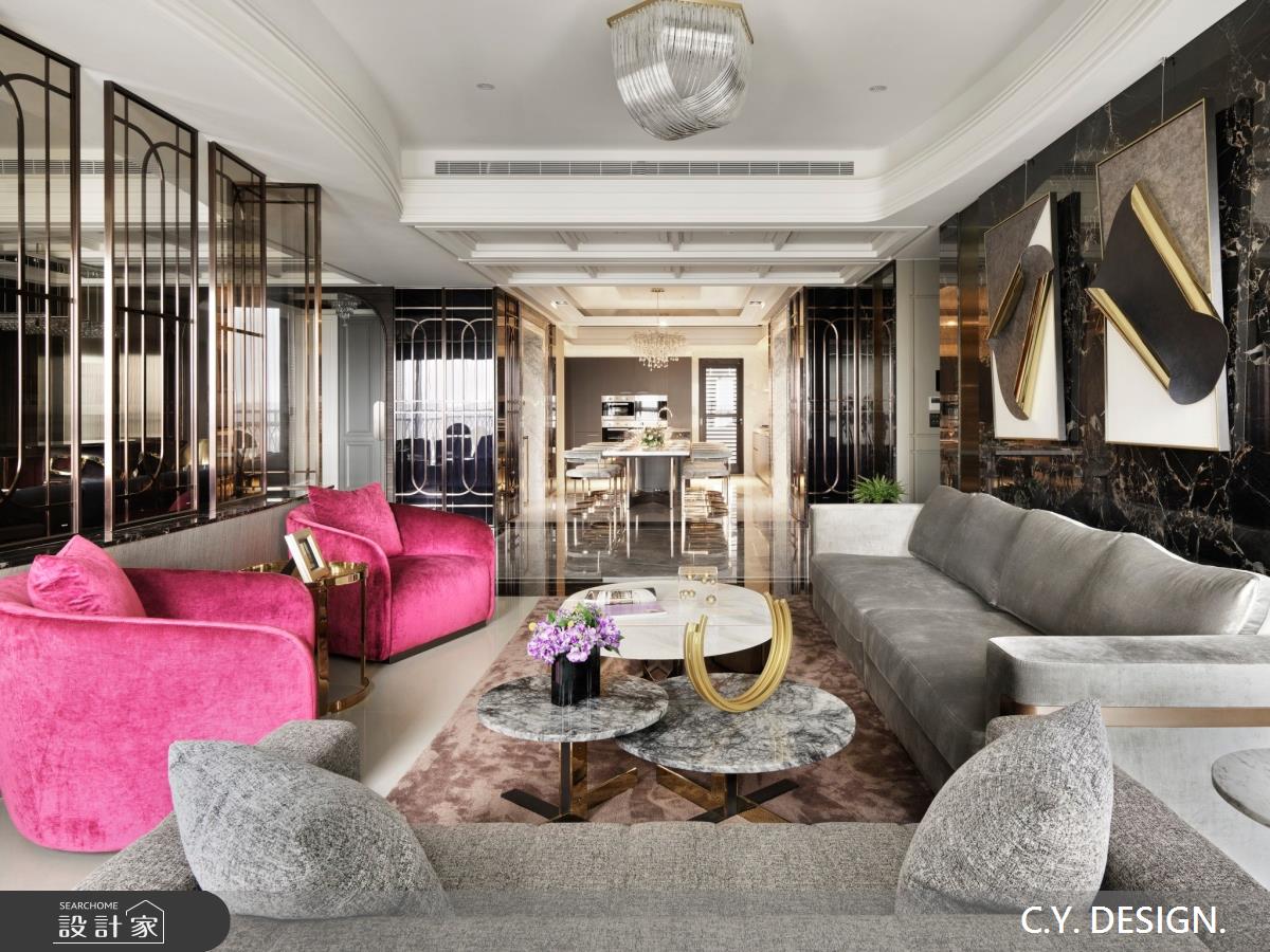 150坪中古屋(5~15年)＿奢華風客廳案例圖片＿講譯國際室內設計有限公司＿講譯_02之29