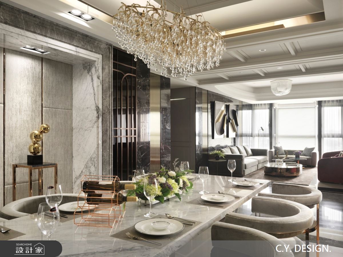 150坪中古屋(5~15年)＿奢華風餐廳案例圖片＿講譯國際室內設計有限公司＿講譯_02之31