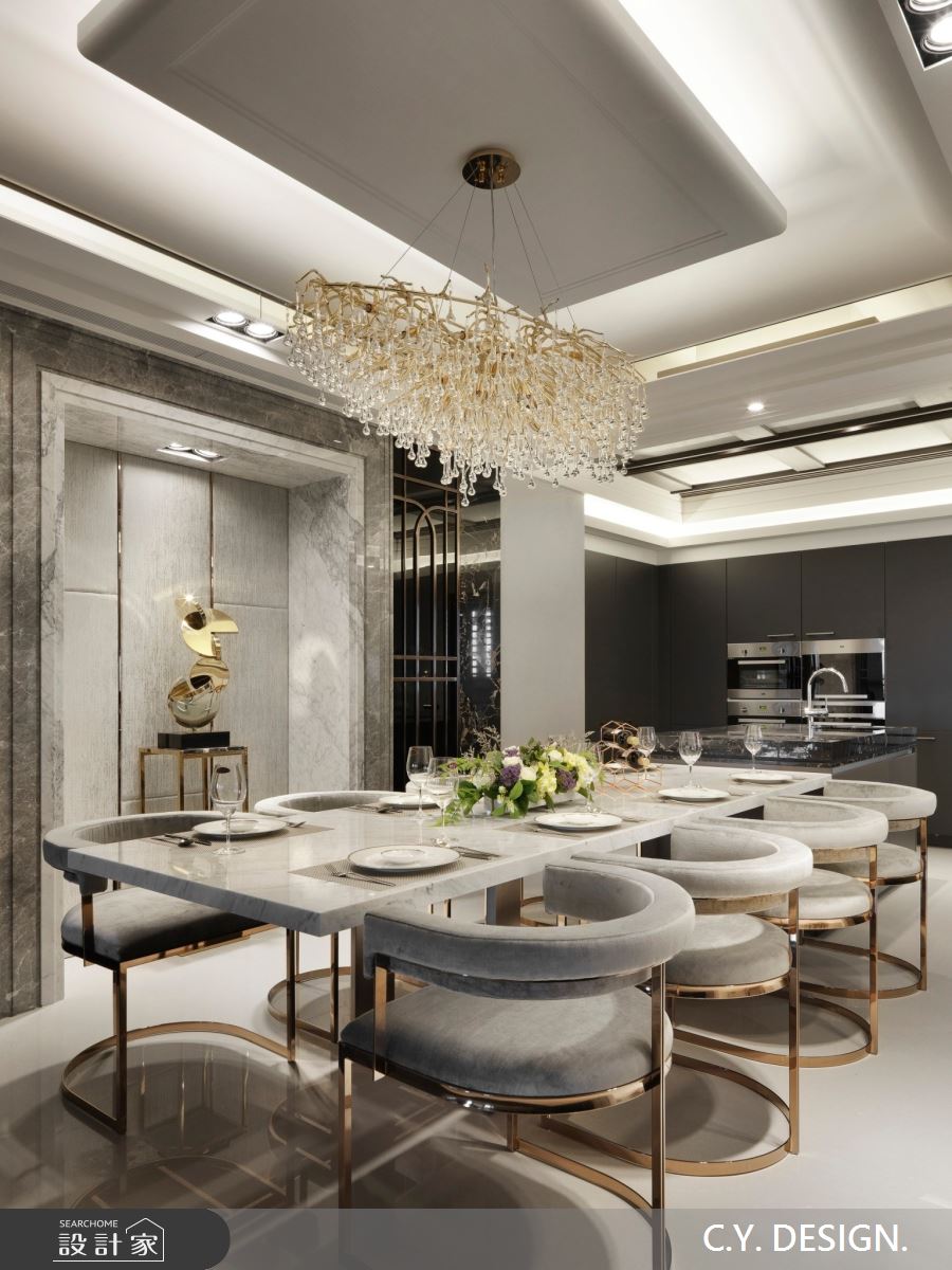 150坪中古屋(5~15年)＿奢華風餐廳案例圖片＿講譯國際室內設計有限公司＿講譯_02之35