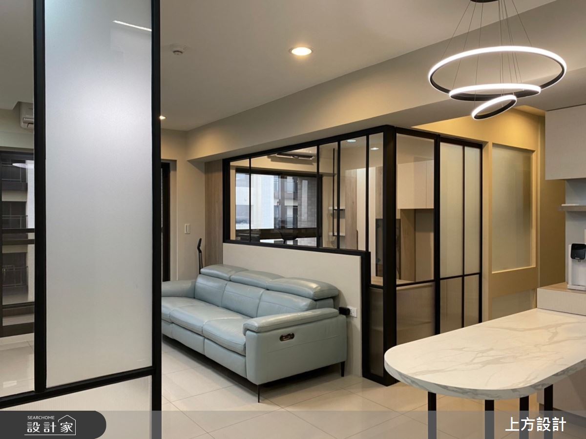 25坪中古屋(5~15年)＿混搭風客廳餐廳書房案例圖片＿上方設計＿上方_03之7