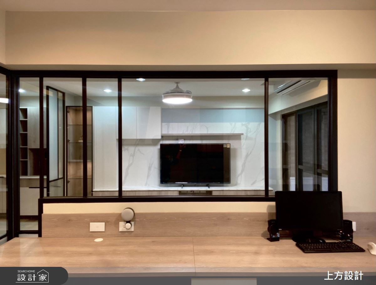 25坪中古屋(5~15年)＿混搭風客廳書房案例圖片＿上方設計＿上方_03之13
