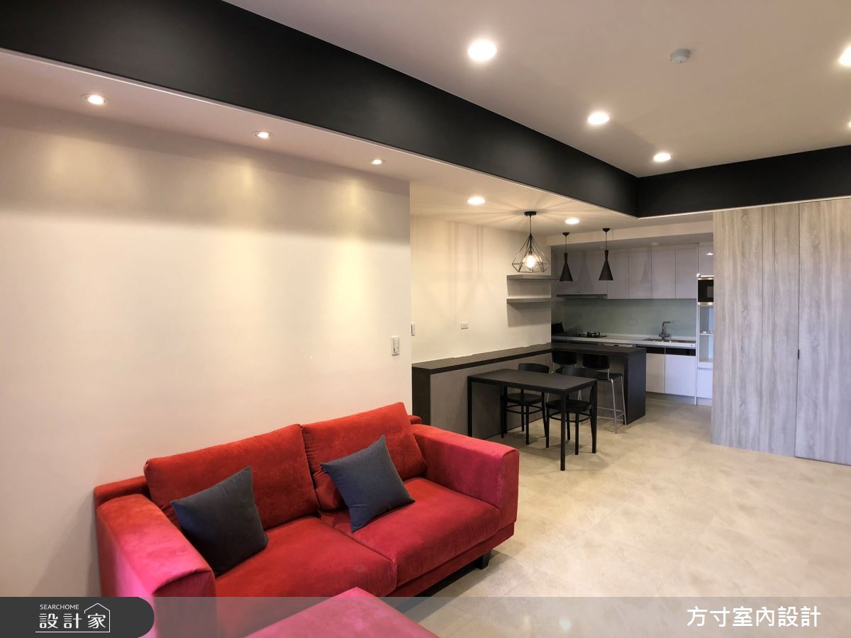 20坪新成屋(5年以下)＿工業風客廳案例圖片＿方寸室內設計＿方寸_03之5