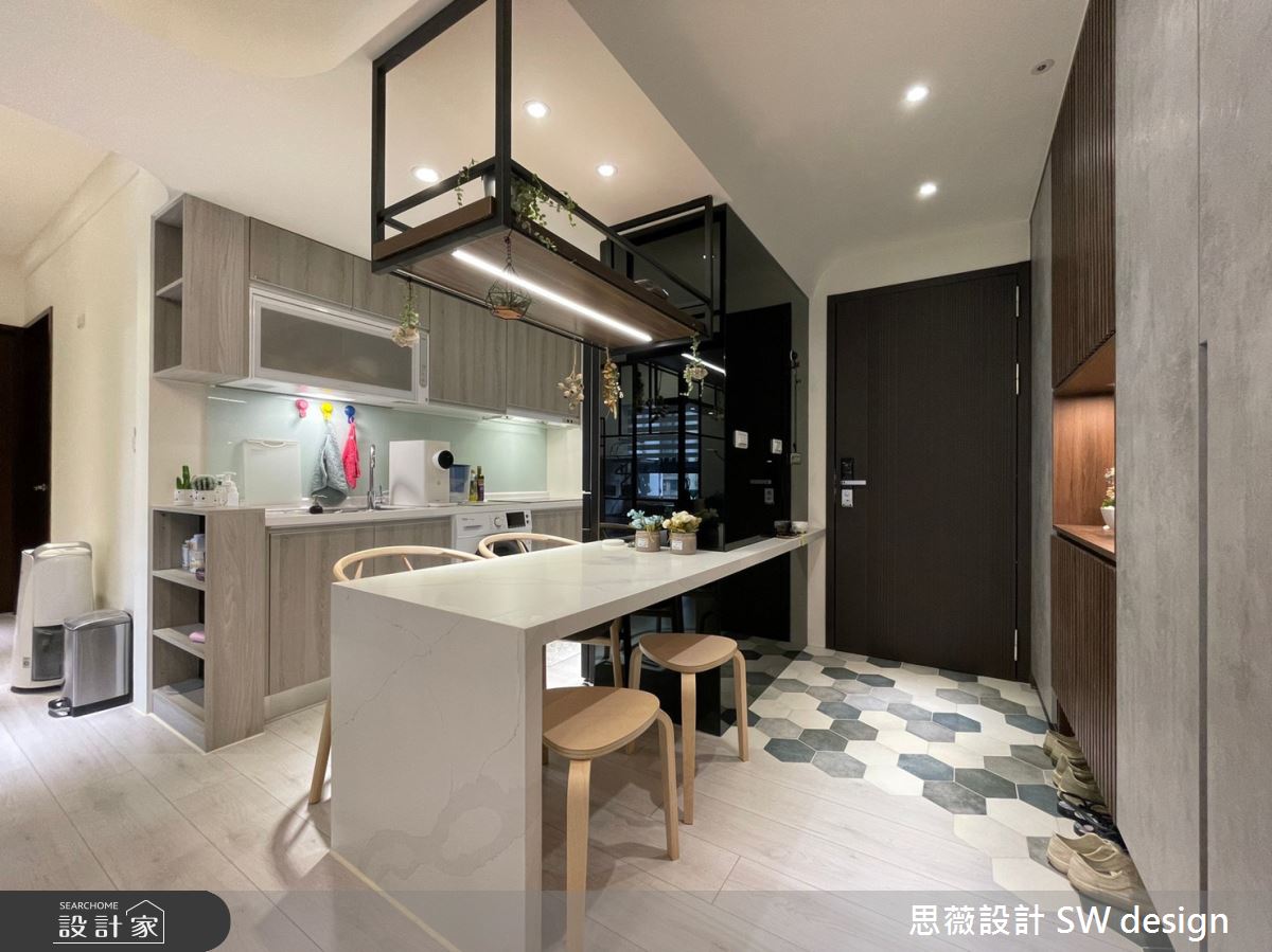 16坪新成屋(5年以下)＿混搭風餐廳中島案例圖片＿思薇空間設計有限公司＿思薇_05之3