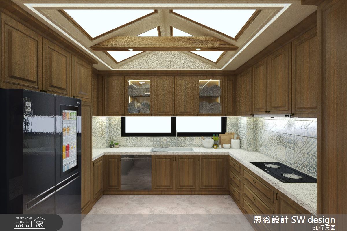 70坪新成屋(5年以下)＿鄉村風廚房案例圖片＿思薇空間設計有限公司＿思薇_09之10