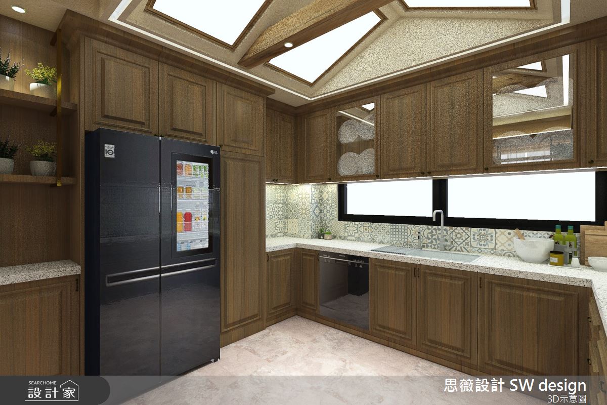70坪新成屋(5年以下)＿鄉村風廚房案例圖片＿思薇空間設計有限公司＿思薇_09之11