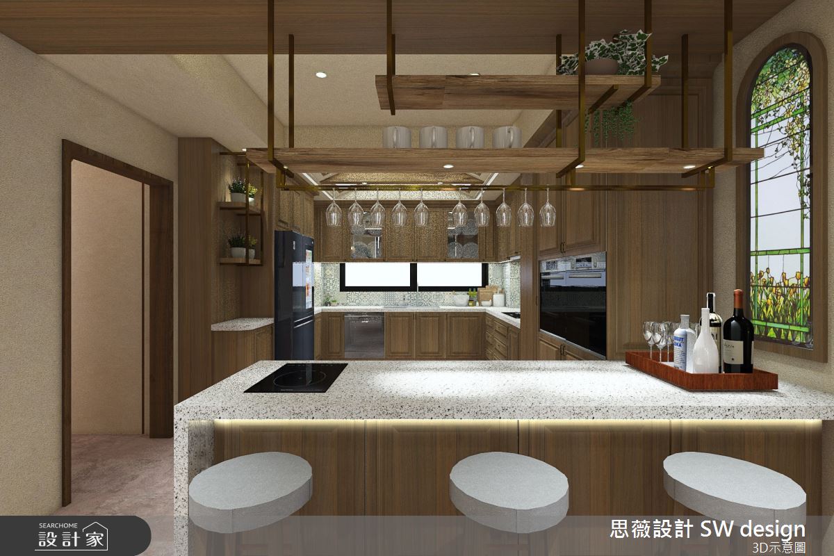 70坪新成屋(5年以下)＿鄉村風廚房案例圖片＿思薇空間設計有限公司＿思薇_09之8