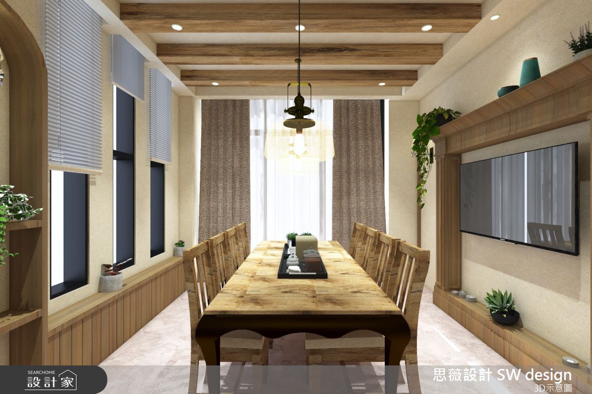 70坪新成屋(5年以下)＿鄉村風餐廳案例圖片＿思薇空間設計有限公司＿思薇_09之6