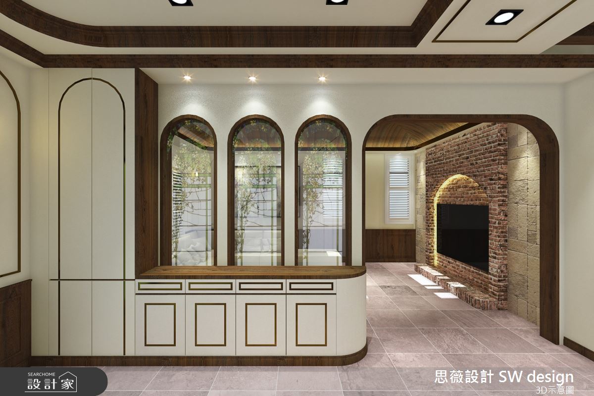 70坪新成屋(5年以下)＿鄉村風走廊案例圖片＿思薇空間設計有限公司＿思薇_09之2