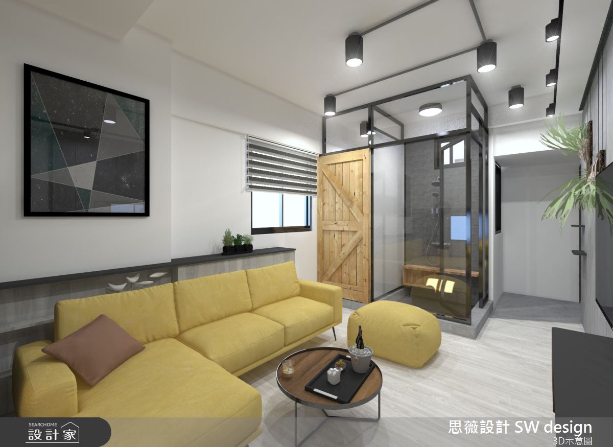 11坪老屋(16~30年)＿工業風客廳案例圖片＿思薇空間設計有限公司＿思薇_12之5
