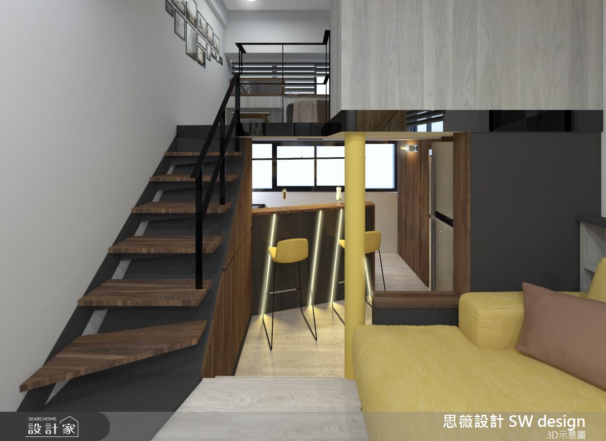 11坪老屋(16~30年)＿工業風客廳案例圖片＿思薇空間設計有限公司＿思薇_12之6