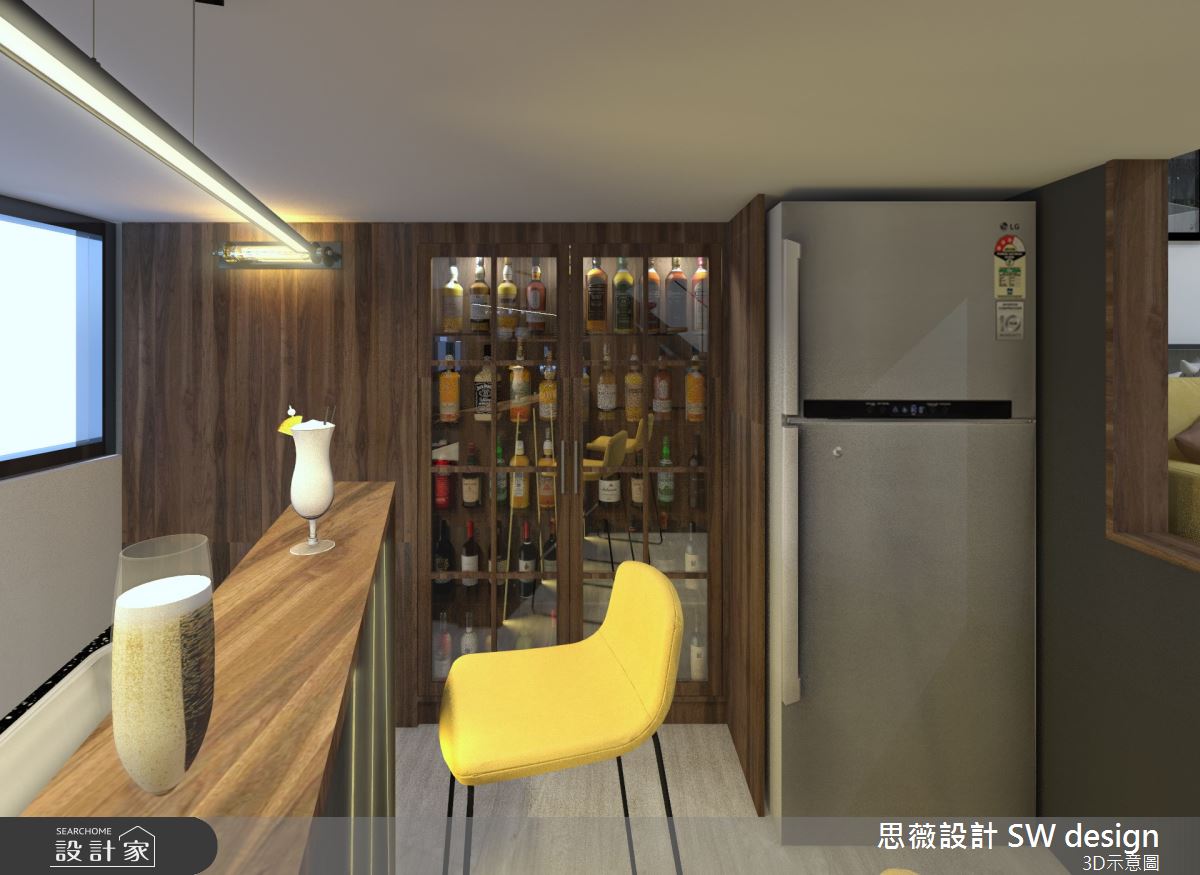 11坪老屋(16~30年)＿工業風吧檯案例圖片＿思薇空間設計有限公司＿思薇_12之11