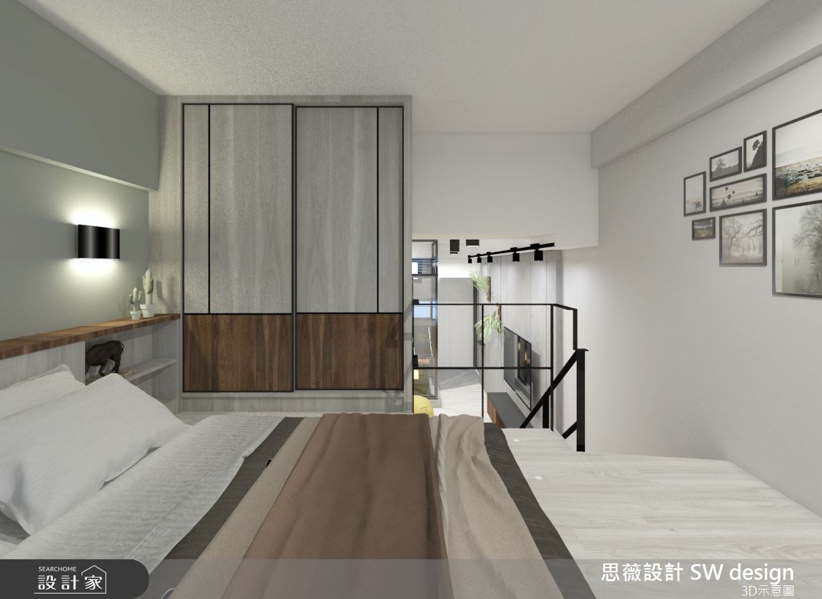11坪老屋(16~30年)＿工業風臥室案例圖片＿思薇空間設計有限公司＿思薇_12之13