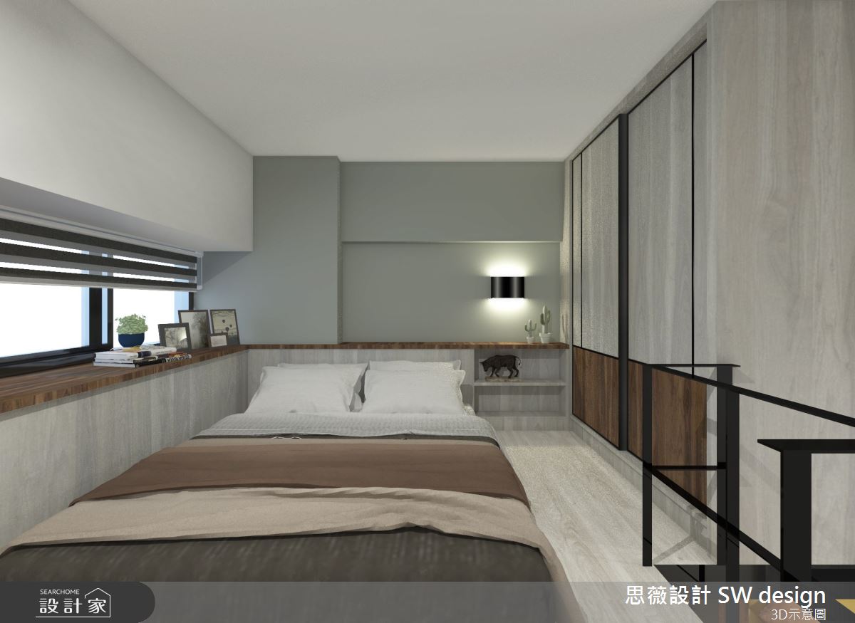 11坪老屋(16~30年)＿工業風臥室案例圖片＿思薇空間設計有限公司＿思薇_12之12