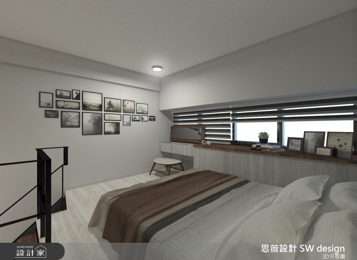 11坪老屋(16~30年)＿工業風臥室案例圖片＿思薇空間設計有限公司＿思薇_12之14
