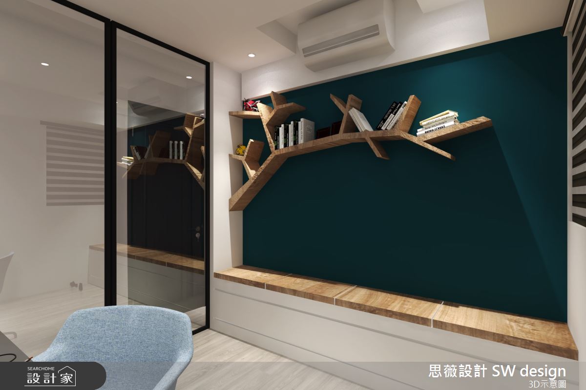 22坪新成屋(5年以下)＿北歐風書房案例圖片＿思薇空間設計有限公司＿思薇_16之8