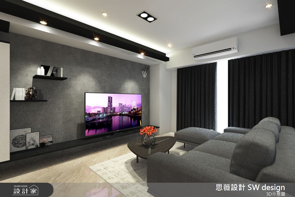 19坪新成屋(5年以下)＿現代風客廳案例圖片＿思薇空間設計有限公司＿思薇_17之1