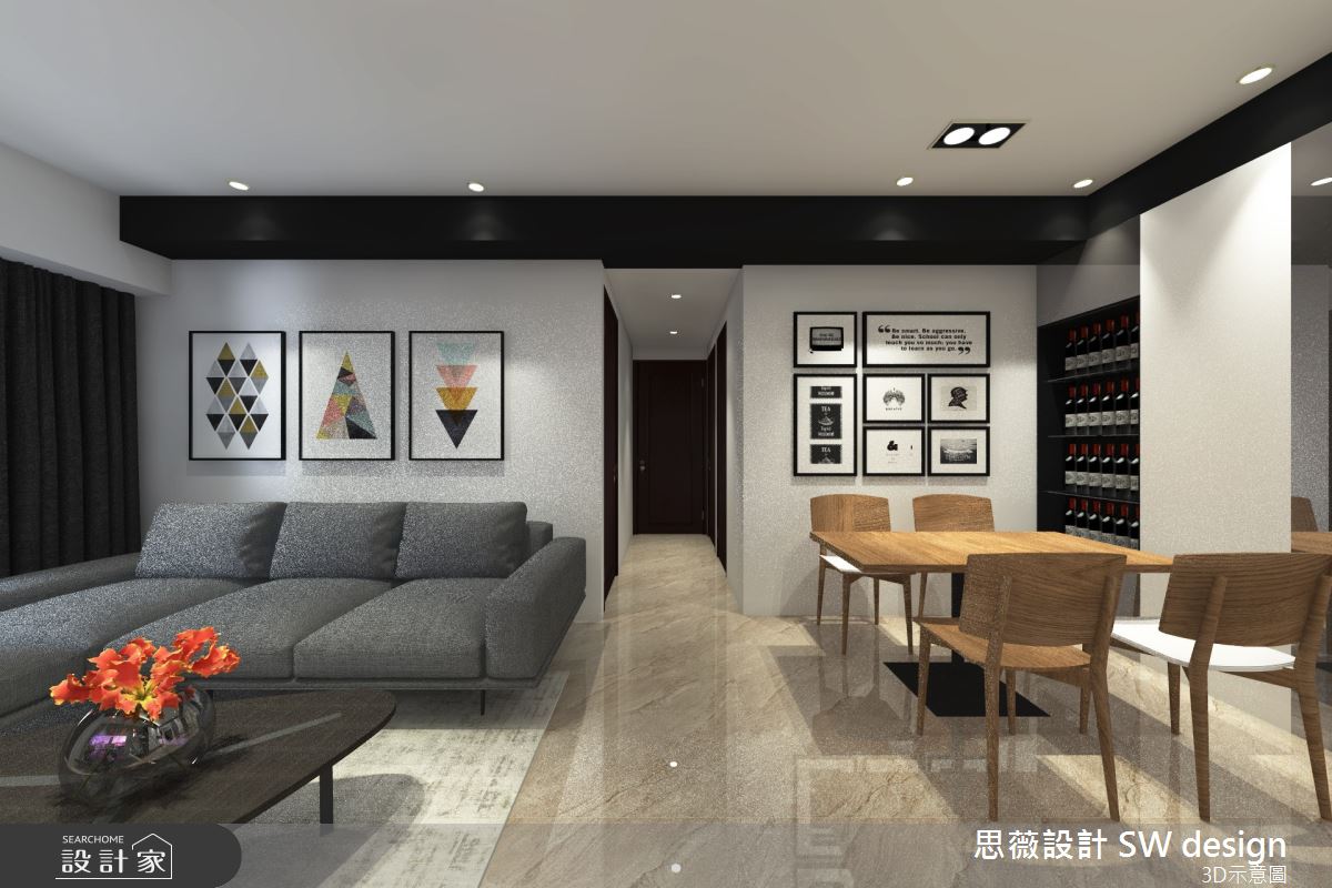 19坪新成屋(5年以下)＿現代風客廳餐廳案例圖片＿思薇空間設計有限公司＿思薇_17之4