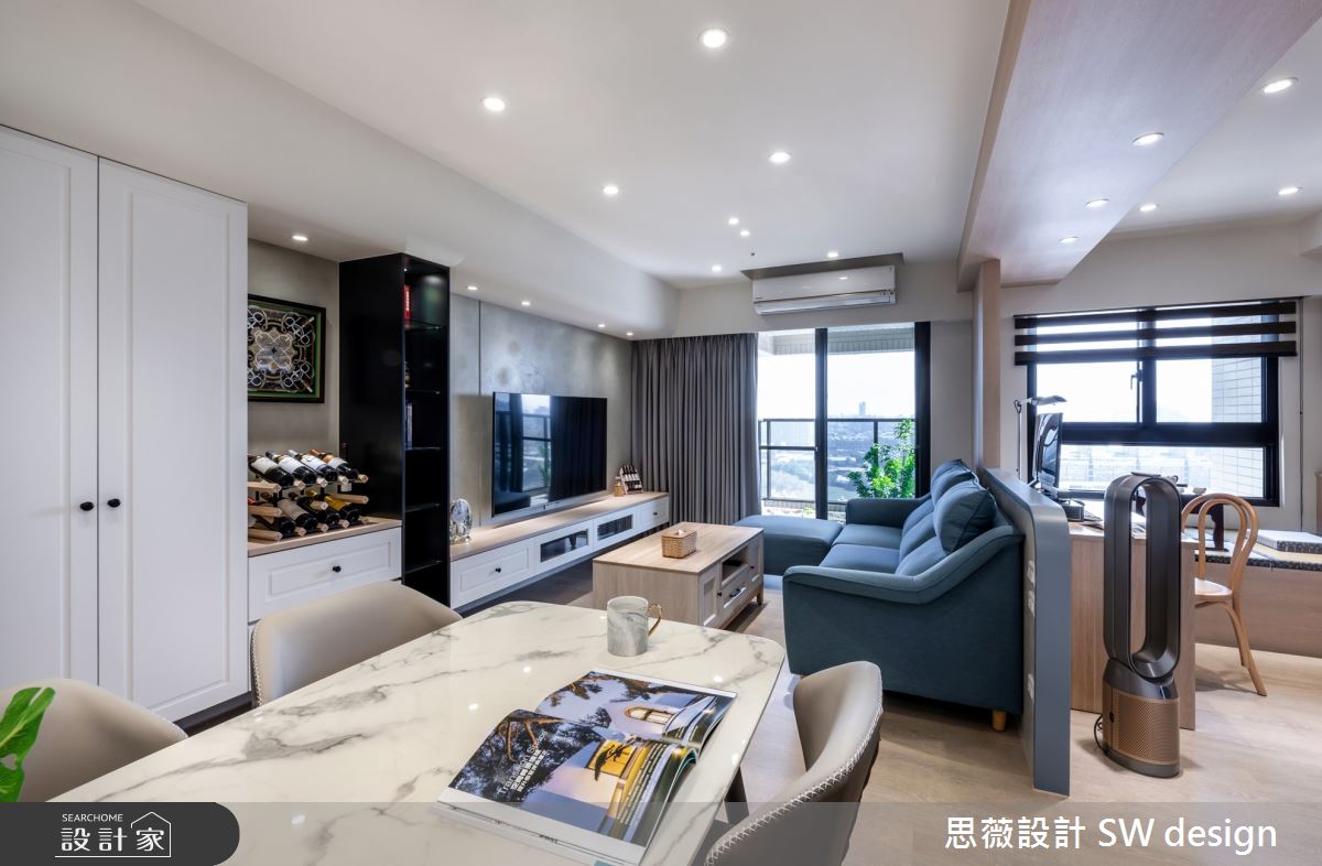 17坪新成屋(5年以下)＿混搭風客廳餐廳廚房陽台案例圖片＿思薇空間設計有限公司＿思薇_19之11