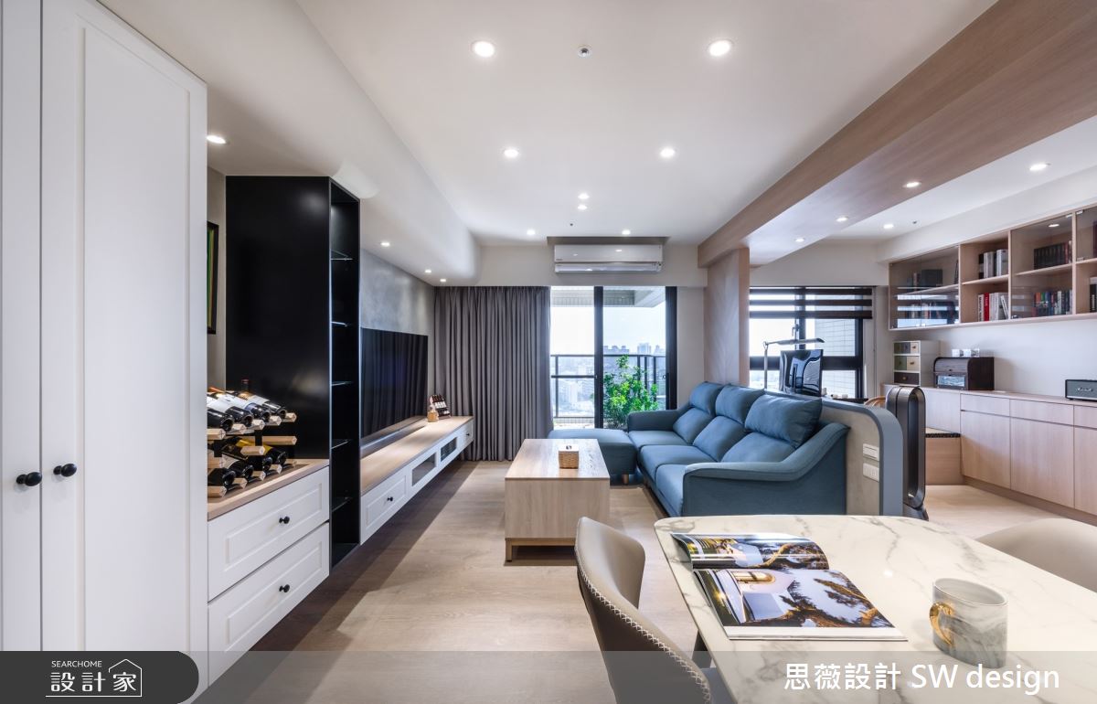 17坪新成屋(5年以下)＿混搭風客廳餐廳廚房陽台案例圖片＿思薇空間設計有限公司＿思薇_19之9