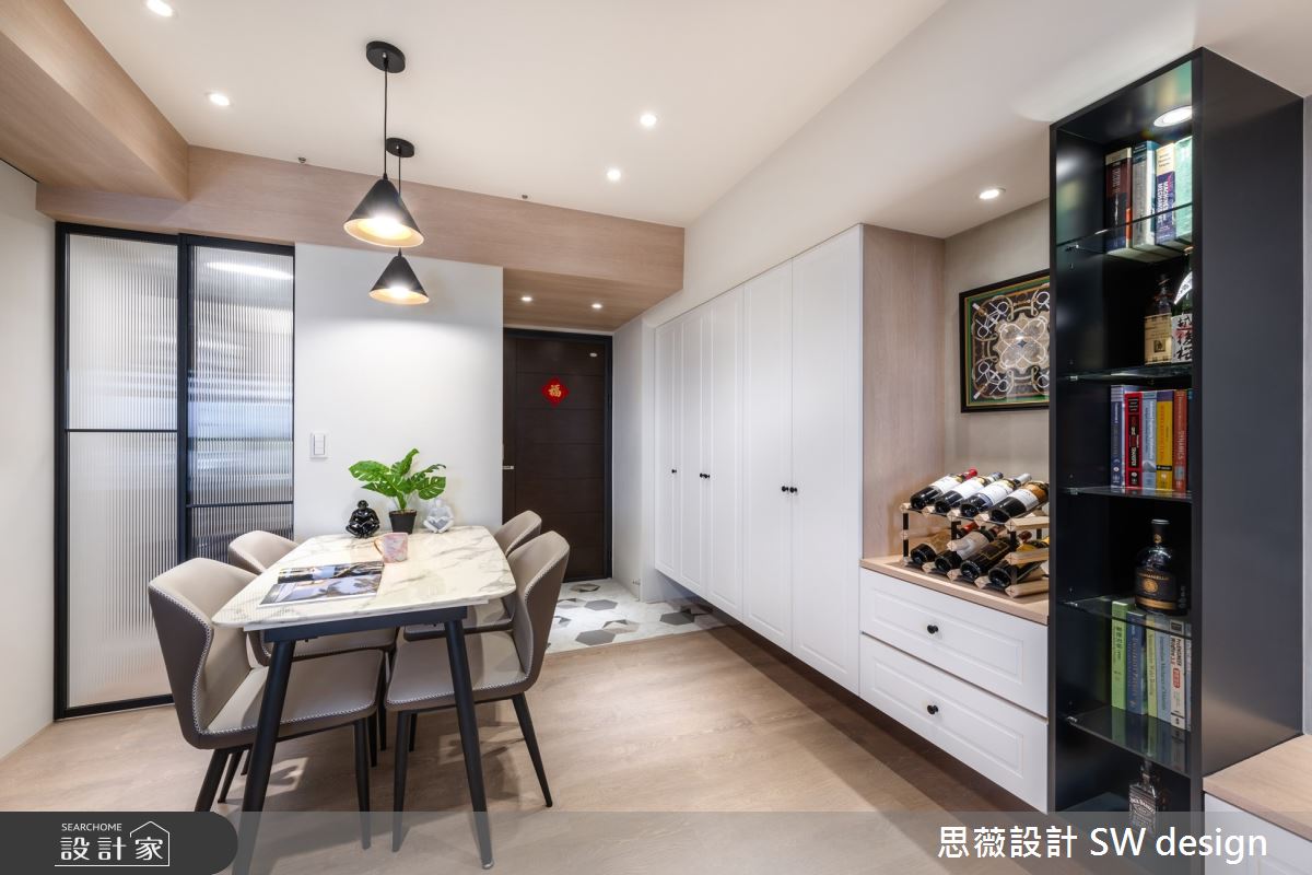 17坪新成屋(5年以下)＿混搭風玄關餐廳中島案例圖片＿思薇空間設計有限公司＿思薇_19之3
