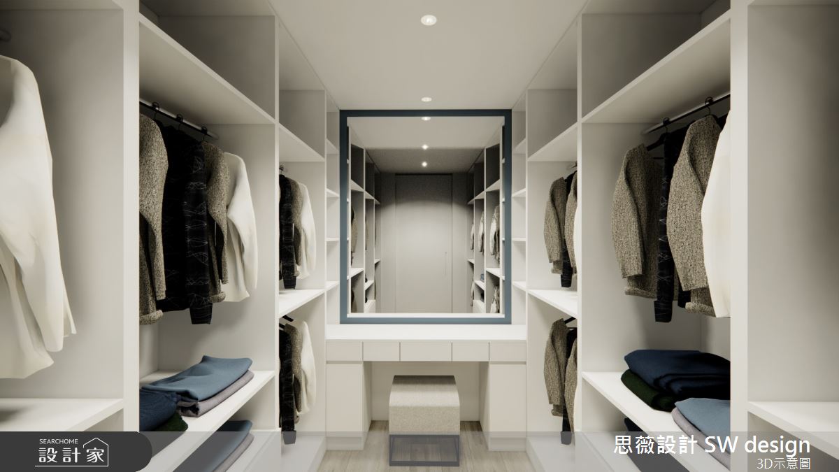 30坪老屋(41~50年)＿北歐風更衣間案例圖片＿思薇空間設計有限公司＿思薇_21之9