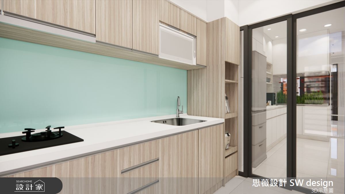30坪新成屋(5年以下)＿混搭風廚房案例圖片＿思薇空間設計有限公司＿思薇_22之8
