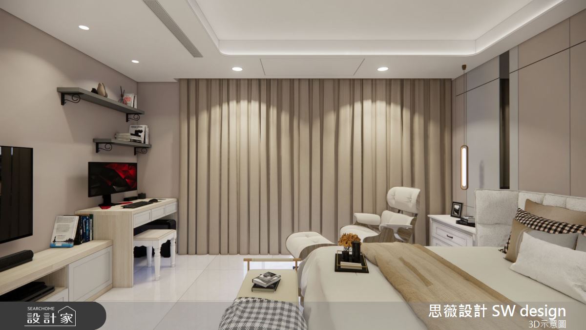 30坪新成屋(5年以下)＿混搭風臥室案例圖片＿思薇空間設計有限公司＿思薇_22之9