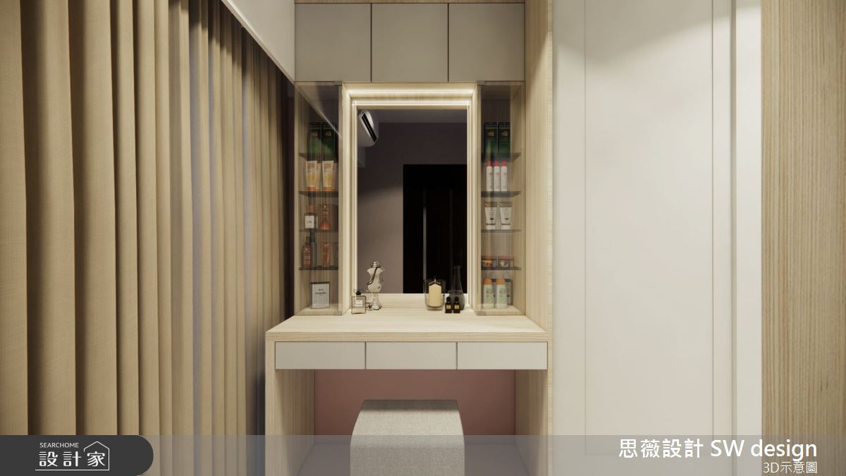 30坪新成屋(5年以下)＿混搭風更衣間案例圖片＿思薇空間設計有限公司＿思薇_22之14