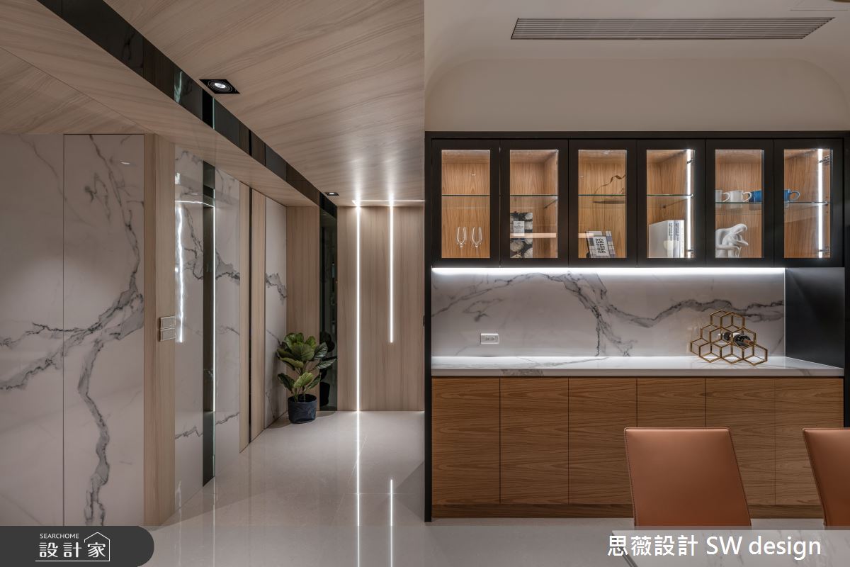 79坪新成屋(5年以下)＿混搭風吧檯走廊案例圖片＿思薇空間設計有限公司＿思薇_25之4