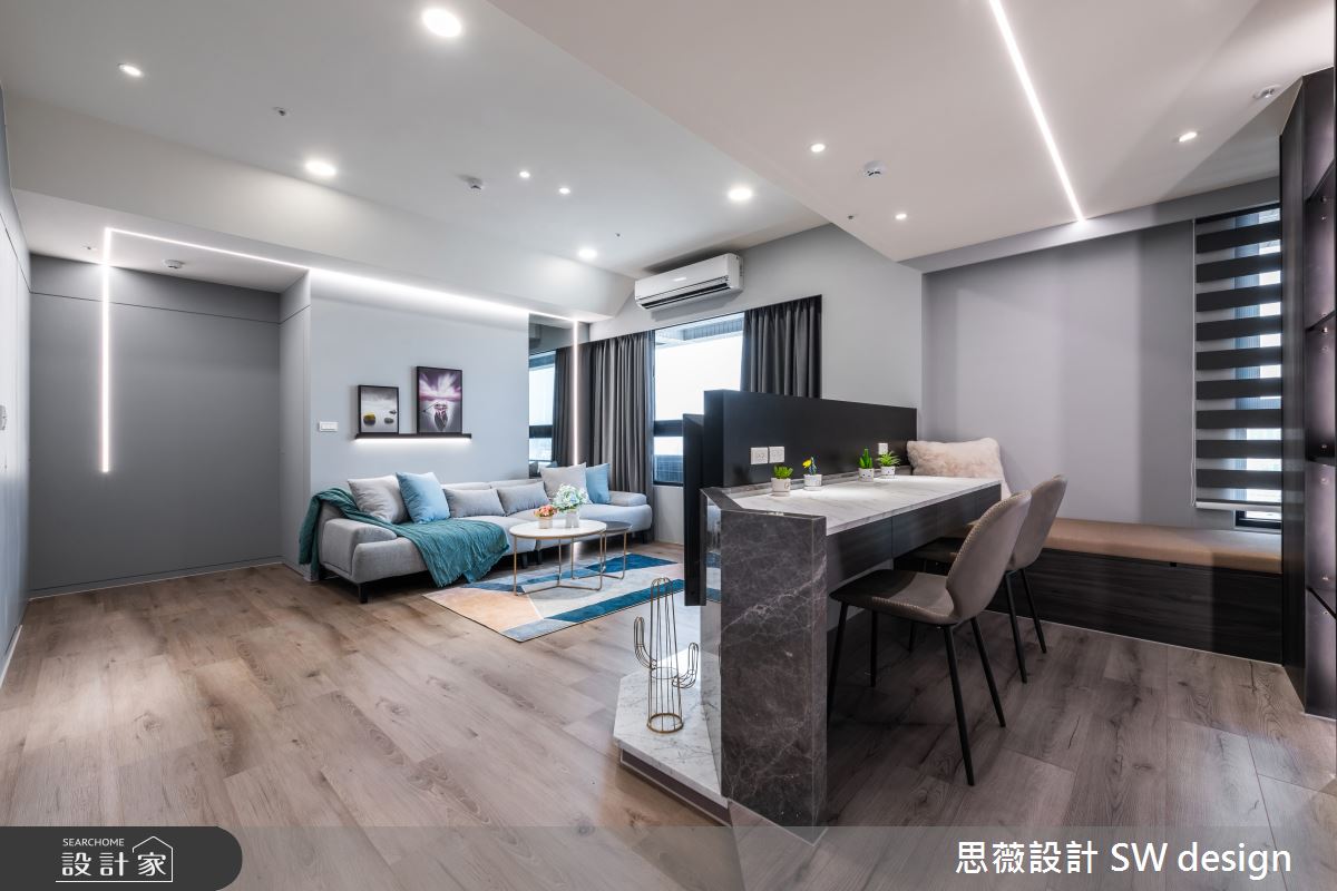 15坪預售屋＿現代風客廳書房工作區臥榻案例圖片＿思薇空間設計有限公司＿思薇_27之4
