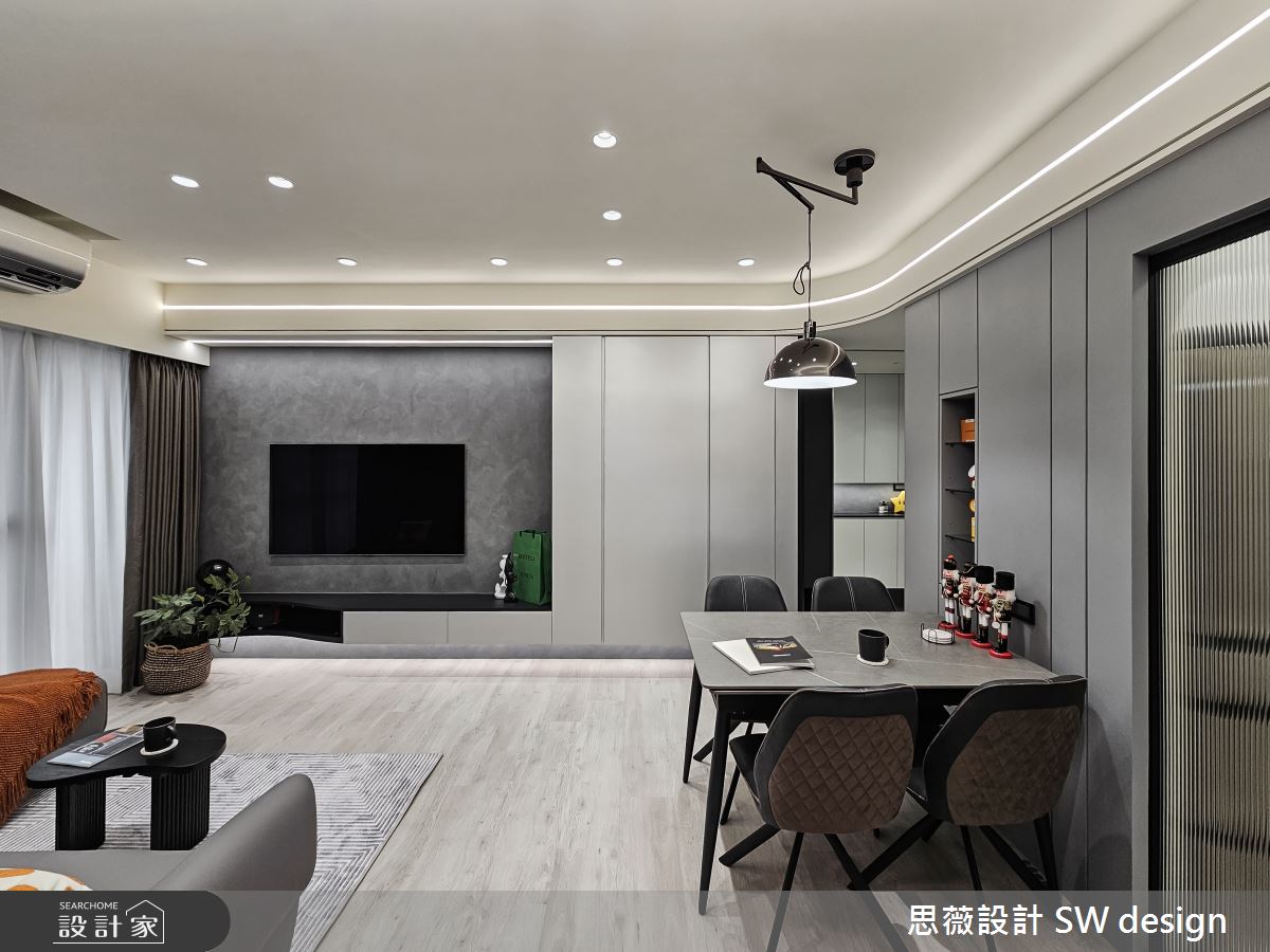 25坪新成屋(5年以下)＿現代風客廳餐廳案例圖片＿思薇空間設計有限公司＿思薇_30之2