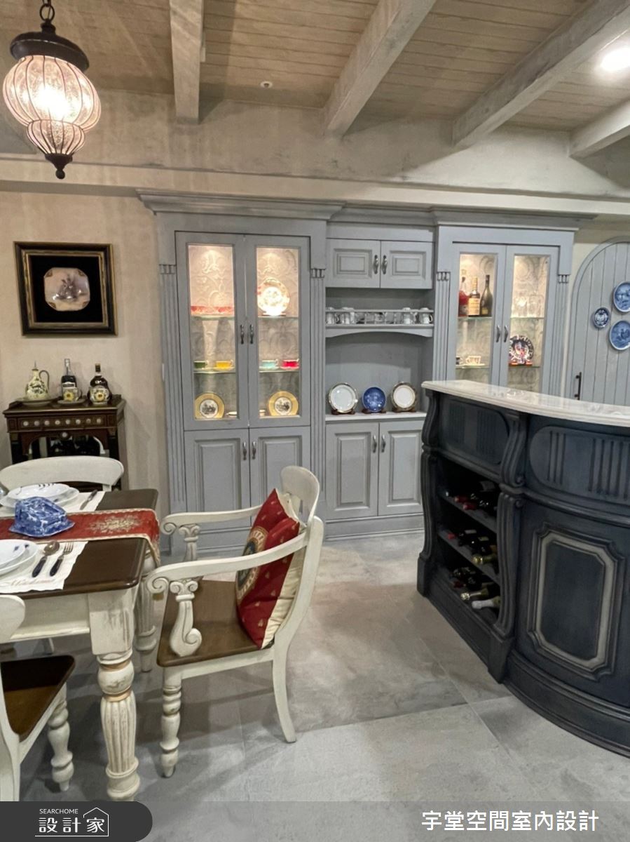 90坪新成屋(5年以下)＿古典鄉村混搭風餐廳案例圖片＿宇堂空間室內設計＿宇堂_01之4