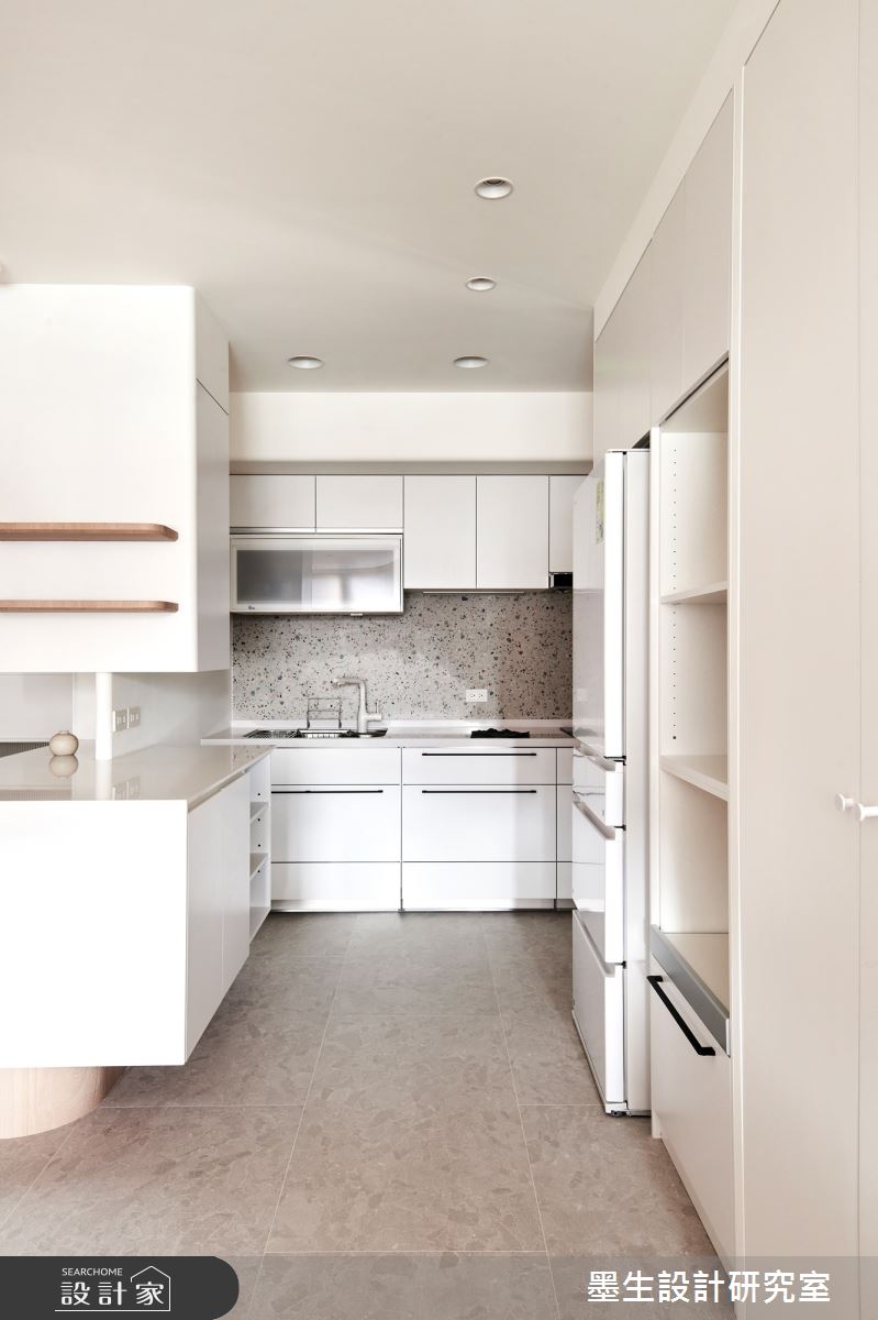20坪新成屋(5年以下)＿日式無印風廚房中島案例圖片＿墨生設計研究室＿墨生_穀雨之4