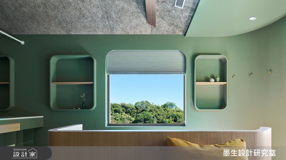 20坪中古屋(5~15年)＿度假風客廳書房案例圖片＿墨生設計研究室＿墨生_春分之2