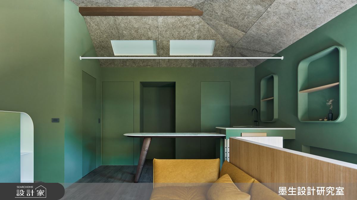20坪中古屋(5~15年)＿度假風客廳餐廳書房案例圖片＿墨生設計研究室＿墨生_春分之9