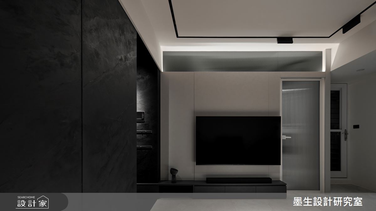 13坪新成屋(5年以下)＿現代風客廳案例圖片＿墨生設計研究室＿墨生_晝夜之3