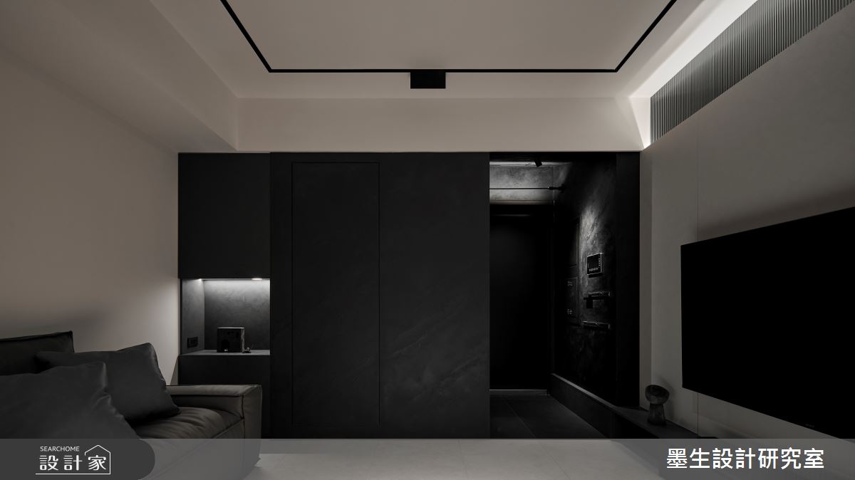 13坪新成屋(5年以下)＿現代風玄關客廳案例圖片＿墨生設計研究室＿墨生_晝夜之4