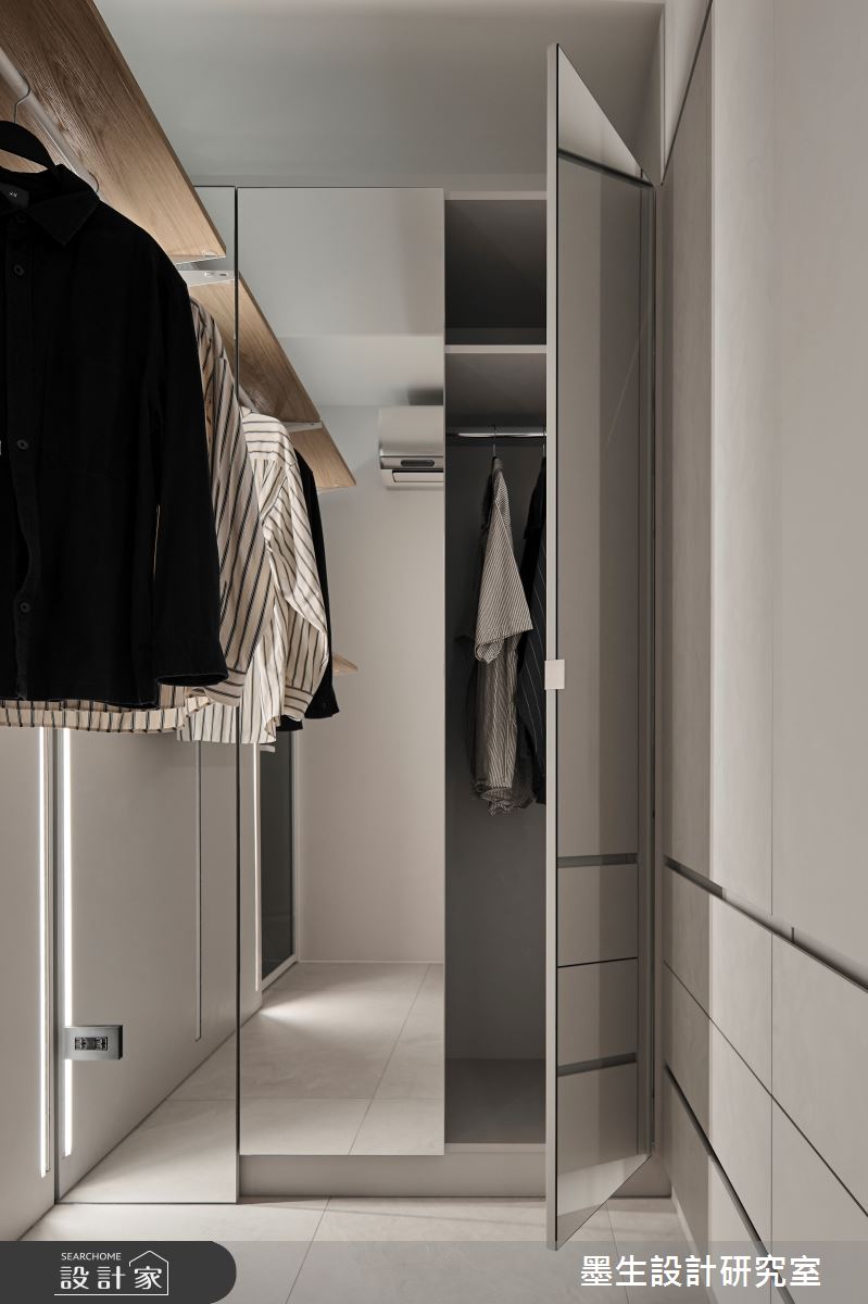 13坪新成屋(5年以下)＿現代風更衣間案例圖片＿墨生設計研究室＿墨生_晝夜之14