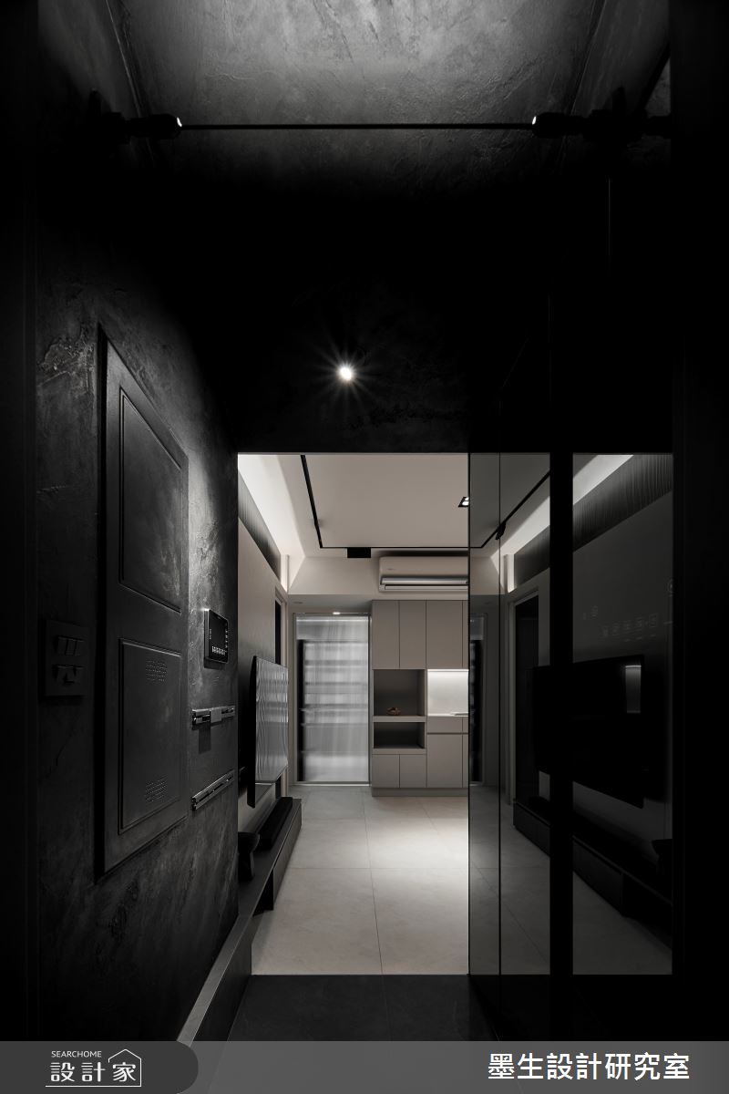 13坪新成屋(5年以下)＿現代風玄關案例圖片＿墨生設計研究室＿墨生_晝夜之2
