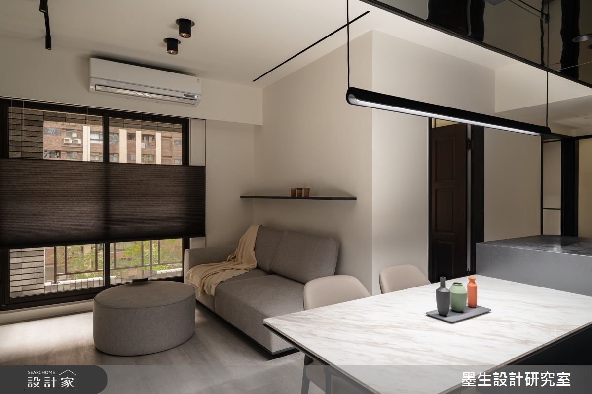 16坪新成屋(5年以下)＿現代風客廳餐廳案例圖片＿墨生設計研究室＿墨生_白露之5