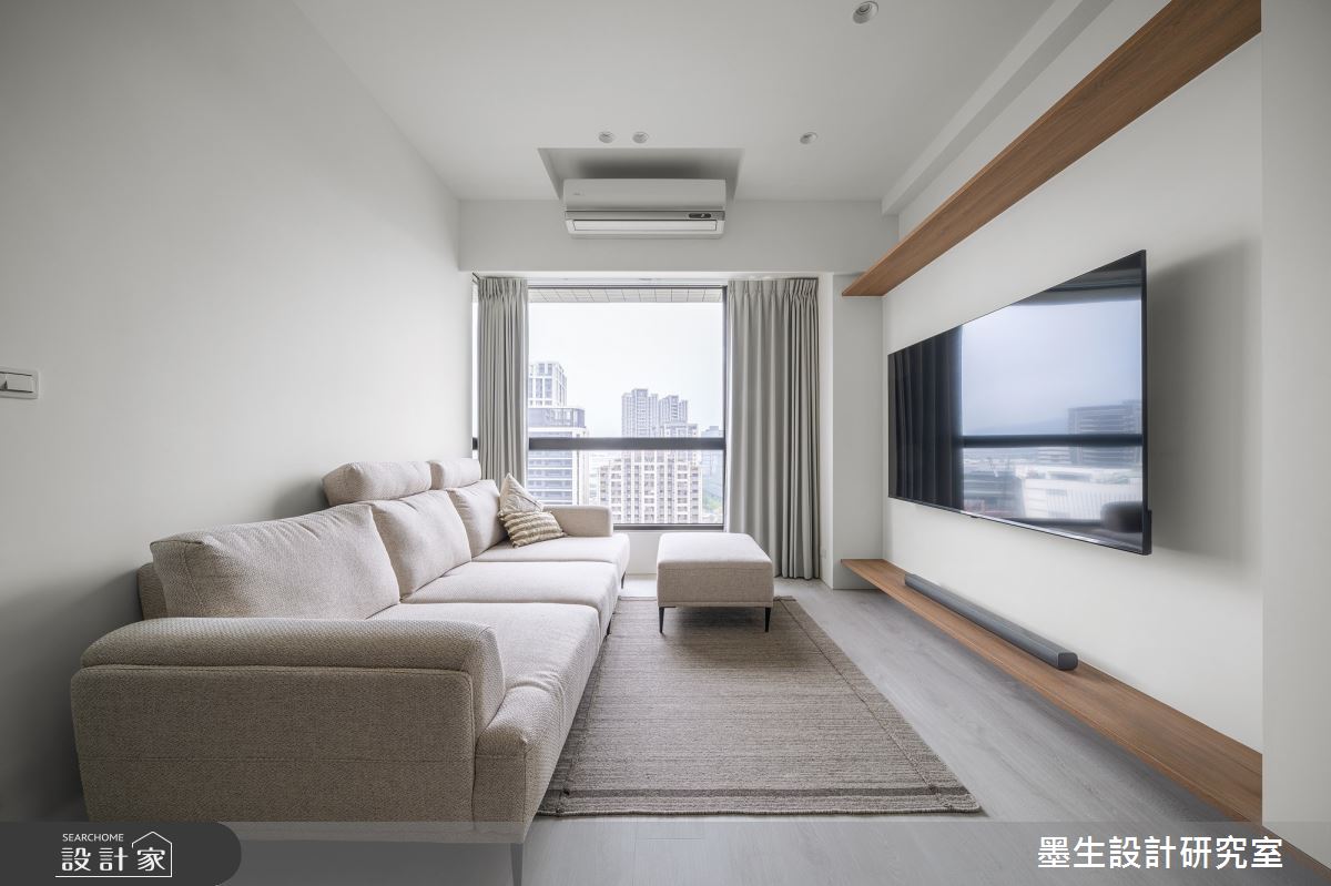 13坪新成屋(5年以下)＿日式無印風客廳案例圖片＿墨生設計研究室＿墨生_雨水之6