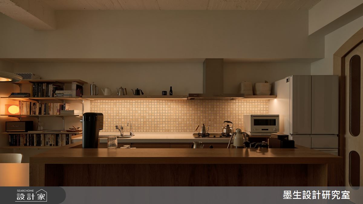 28坪老屋(50年以上)＿混搭風廚房中島案例圖片＿墨生設計研究室＿墨生_春夏秋冬之8