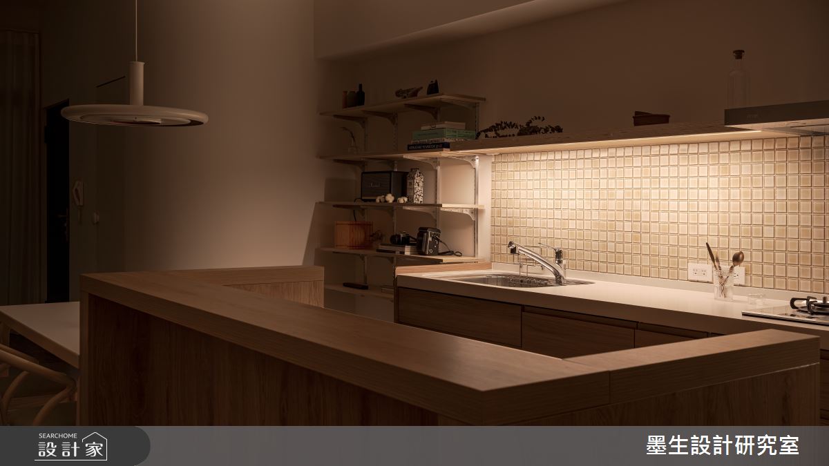 28坪老屋(50年以上)＿混搭風廚房中島案例圖片＿墨生設計研究室＿墨生_春夏秋冬之20