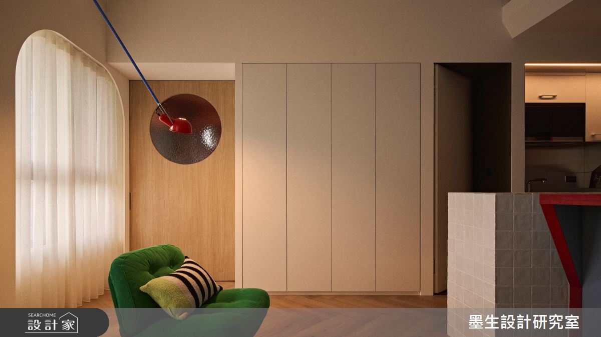 20坪新成屋(5年以下)＿MCM中古風客廳案例圖片＿墨生設計研究室＿墨生_荼蘼之3339