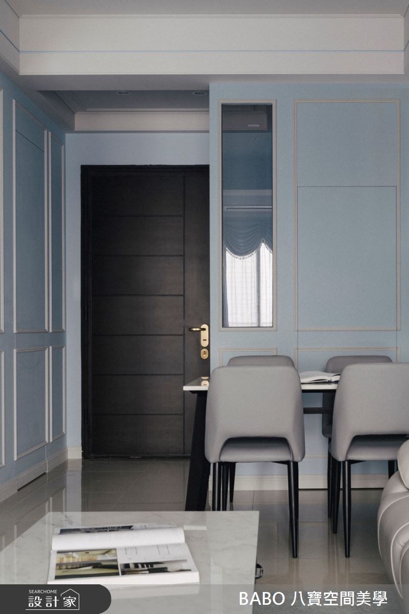 18坪新成屋(5年以下)＿混搭風玄關餐廳案例圖片＿八寶空間美學＿八寶_藍白記憶之3
