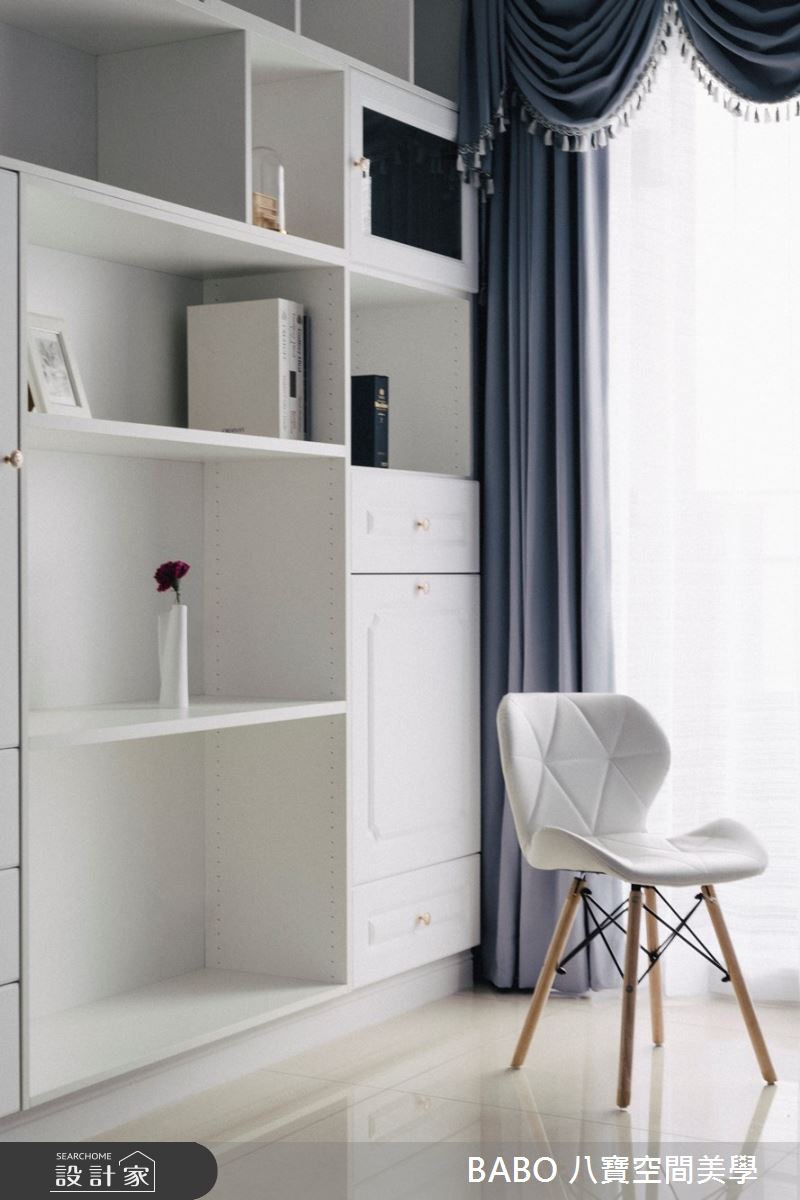 18坪新成屋(5年以下)＿混搭風臥室多功能室案例圖片＿八寶空間美學＿八寶_藍白記憶之8
